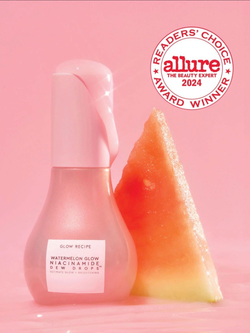 Glow Recipe Watermelon Glow Niacinamide Dew Drops - Pink & Coral 40ML